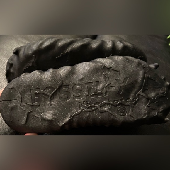 Kitowares Fossil X Jaguar Jag Foam Runner Sneakers Black Slip On Casual Size 8 - Picture 7 of 8